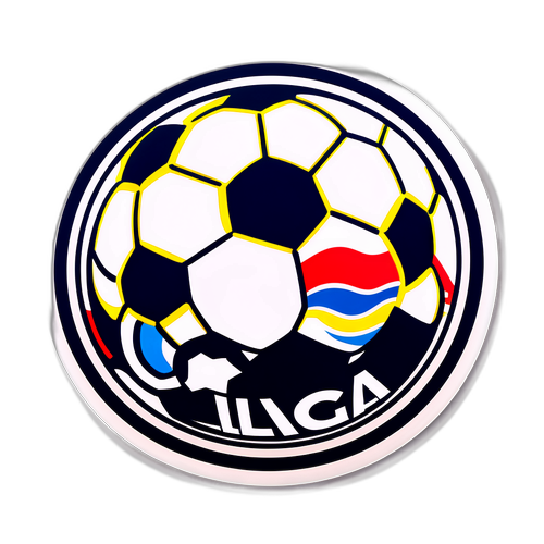 라리가 정신을 담은 축구공 스티커