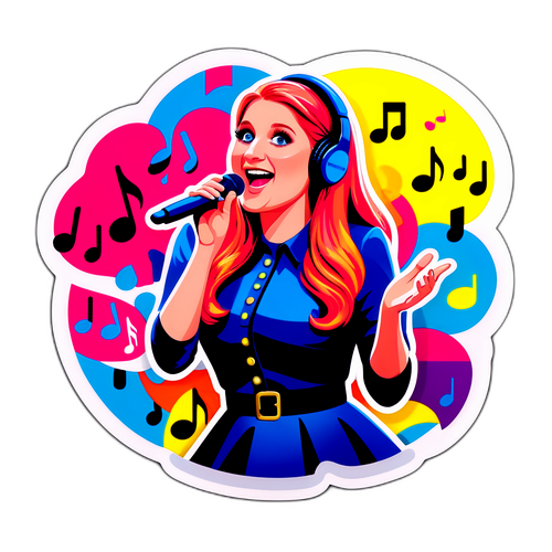 Stylish klistremerke av Meghan Trainor