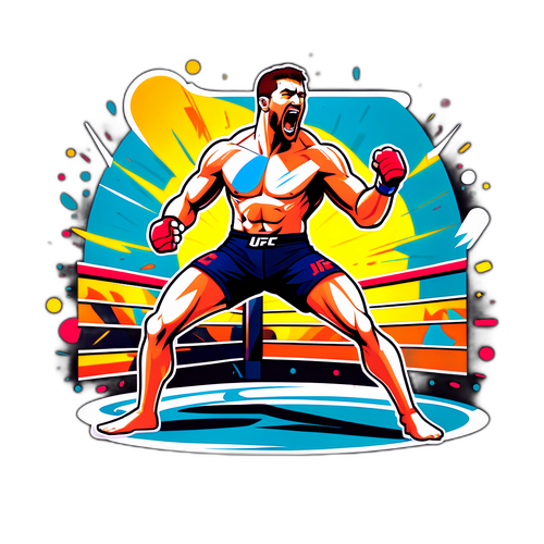 Dynamická ilustrace UFC bojovníka