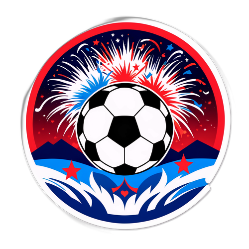 Diseño de balón de fútbol con campo animado para Vélez e Independiente