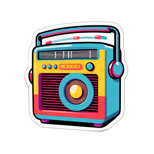 Radio Retro dengan Nota Muzik