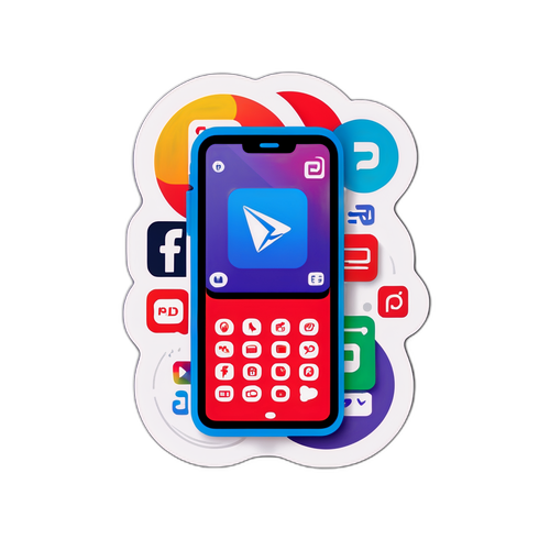 Sticker ng Mobile Phone na may Logo ng PLDT