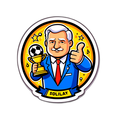 Ilustrasi Kartun Presiden Bola Sepak