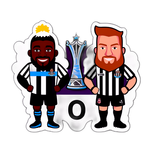 Nálepka fotbalového tématu Newcastle proti Fulham