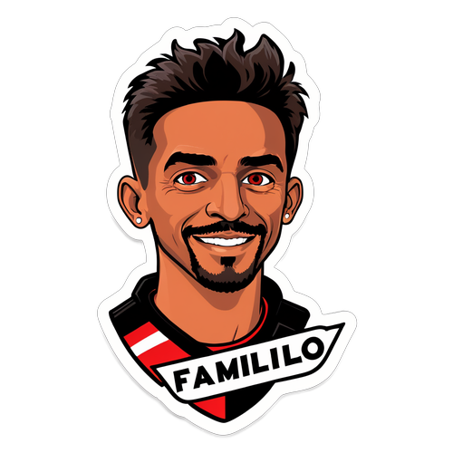 Homenagem Emblemática: Adílio do Flamengo Immortalizado em Adesivo Irresistível!