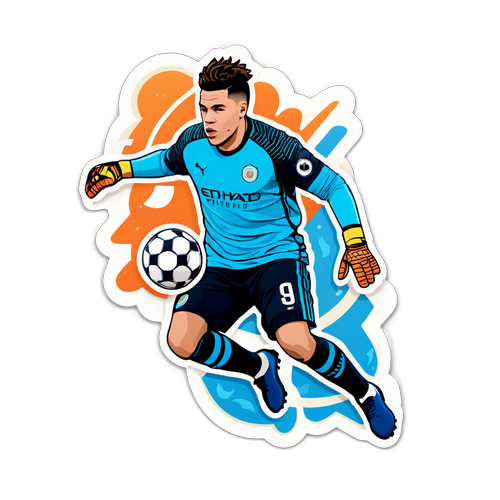 Ederson'ın Kalede Yaptığı Kurtarış Stickerı