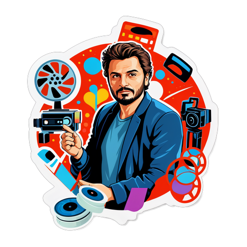 Sticker di Matteo Martari con Bobine di Film