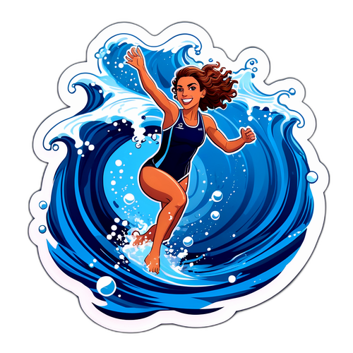 Crea un adesivo di Pellegrini Federica in azione