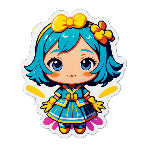 ポップデザインのチカ・ワカツキのアイコニックな表現