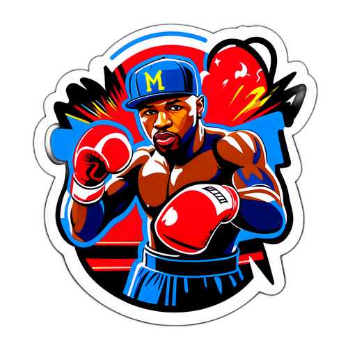 Floyd Mayweather Punching Sticker