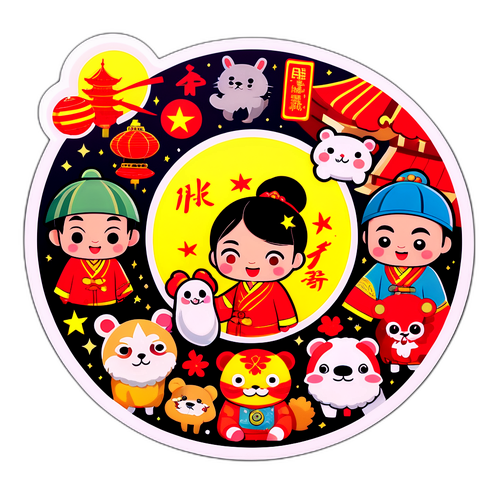 Malikhain na Sticker ng Mga Sikat na Viral na Sandali mula sa Tsina