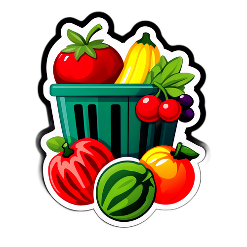 สติกเกอร์ตลาดสด