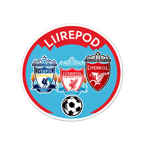 Kibandiko cha Msimamo wa Liverpool na Man City