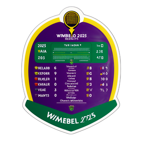 Stiker Keputusan Wimbledon 2025