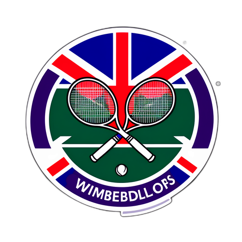 Kreativ utforming av Wimbledon 2025-logoen med britiske kulturelementer