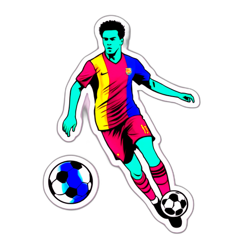 Stiker Siluet Pemain Sepak Bola