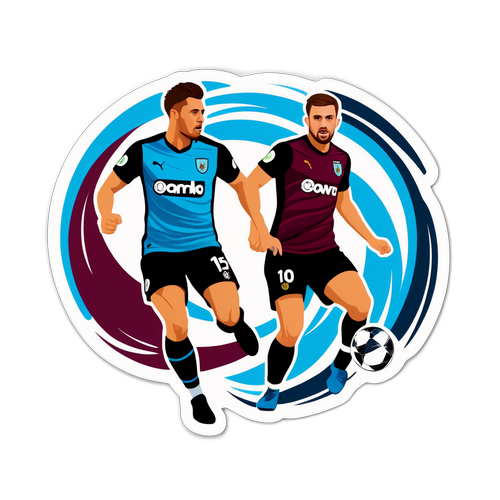 Stiker Energetik untuk Perlawanan Burnley vs Derby County