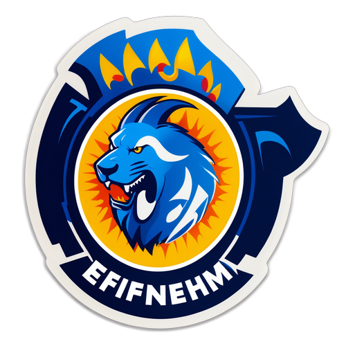 Sticker vibrant Hoffenheim cu fani la meci