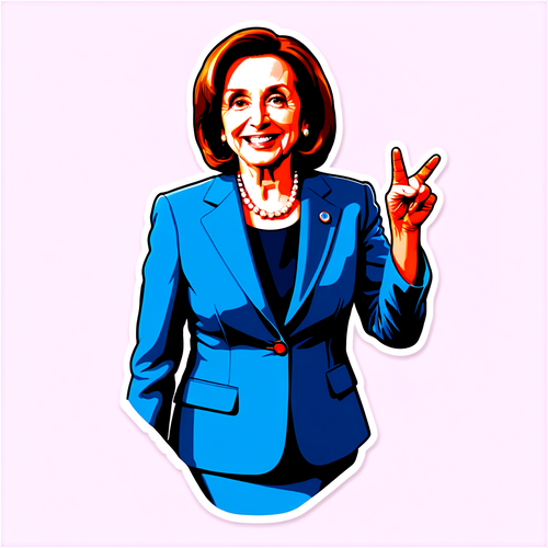 Nancy Pelosi: The Icon of Empowerment – Adorn Your Style with This Dignified Sticker!