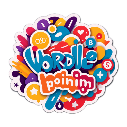 Yhteisöllinen Wordle-leikk sticker