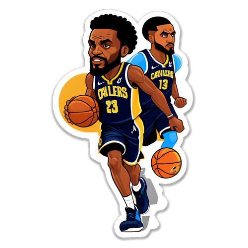 Autocollant inspiré par le match Cavaliers – Pacers