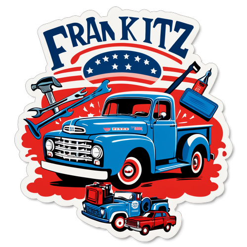 Frank Fritz: Amerikkaa Rakkautensa Valtameren Ranta - Vintage Kuorma-auto ja Retro Työkalut!