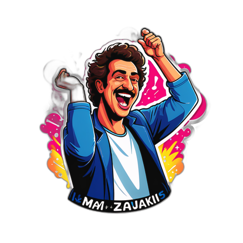 Αστεία απεικόνιση του Μαζωνάκη σε κοντσέρτο