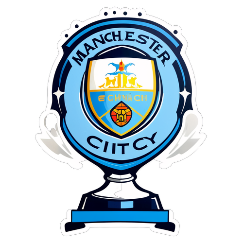A Manchester City győzelmeit megéneklő matrica