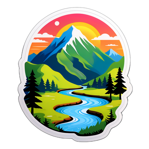 Huzurlu Dağ Manzarası