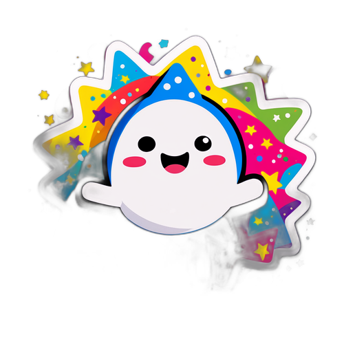 Χαρούμενη αστερίσκος με χρώματα