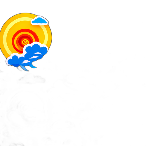 Dynamic Hurricane Symbols Sticker