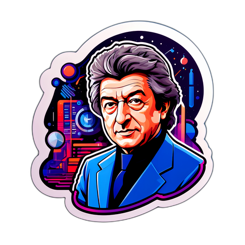 Sticker futuriste de Thierry Breton
