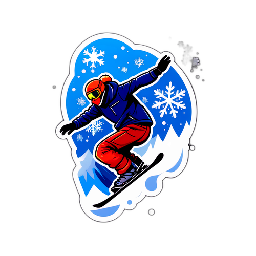 Muundaji wa Sticker ya Mchezaji wa Snowboard