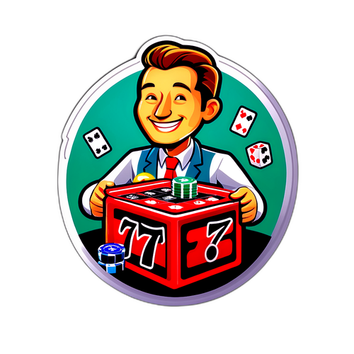 สติกเกอร์ของนักพนันที่มีความสุขกับ Bet365