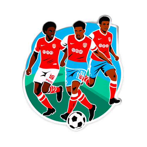 Ilustrare un autocolant din meciul PSV vs GVVV