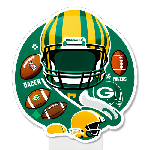 Unleash Your Team Spirit: The Vibrant Green Bay Packers Logo Takes Center Stage Among Football Glory!