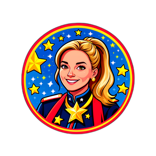 Illustrera Amanda Knibergs prestationer med stjärnor och medaljer