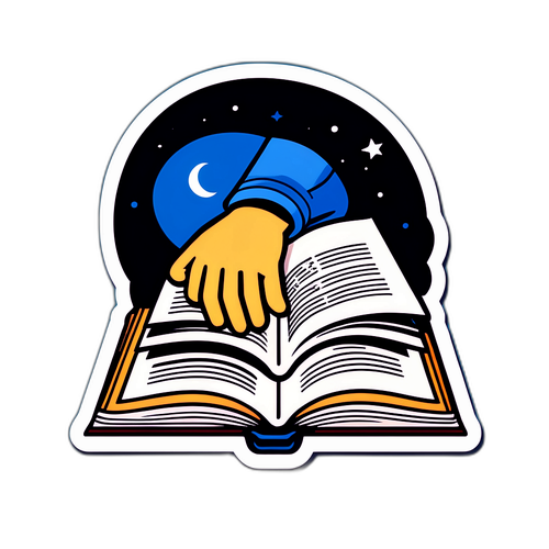 本をめくる手の現代的なデザイン