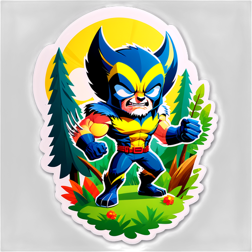 Whimsical Wolverine: Nature's Superhero