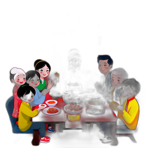 快乐春节，家庭团圆