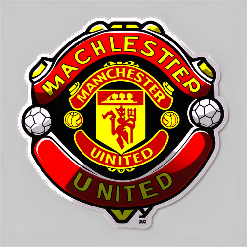 Reka Bentuk Pelekat Logo Manchester United