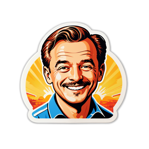 Ein nostalgisches Stickerdesign von Gerhard Gulewicz