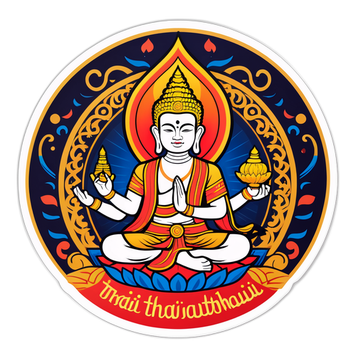 สติกเกอร์เฉลิมฉลองวัฒนธรรมไทยที่เกี่ยวข้องกับอธยมธิติขุล