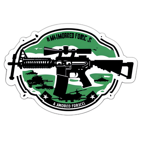 M4A1-S Tüfeği - Askeri Temalı Sticker