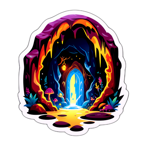 Gruta Encantada com Portal Mágico