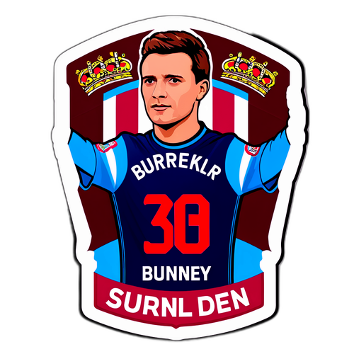 สติกเกอร์สนับสนุนแฟนซันเดอร์แลนด์และเบิร์นลีย์