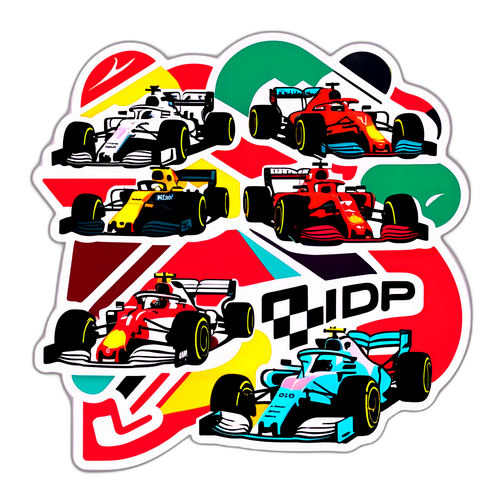F1 Saison 2023 - Rennwagen Sticker