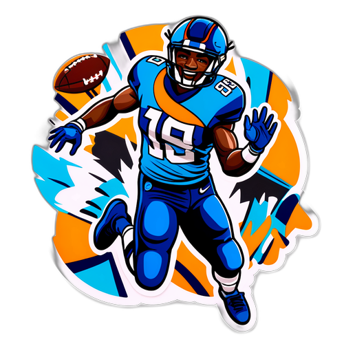 Jahan Dotson Touchdown Sticker