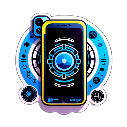 Autocolant Futuristic pentru iPhone 18