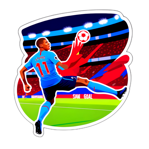 Mbappe Gol Anı Dinamik Sticker